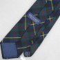 Vtg Britches Great Outdoors Grn Blue 60s Wool Plaid Tartan Neck Tie #WV-132 EVC