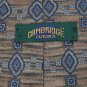 CAMBRIDGE CLASSICS BROWN NAVY WHITE SILK MEN NECK TIE Men Designer Tie EUC