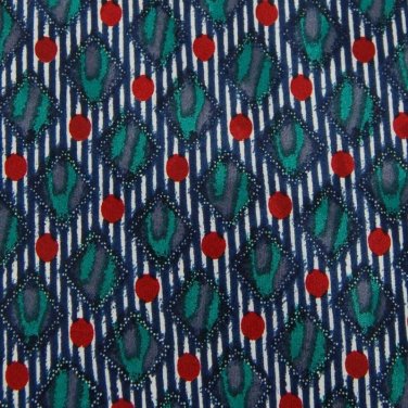 New RON CHERESKIN GREEN WHITE RED DIAMOND Men Designer Tie