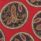 ESSENTIA RED GRAY BEIGE PURPLE PAISLEY MEN NECK TIE Men Designer Tie EUC