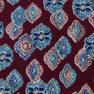 CHIRSTIAN DIOR MAROON BLUE BROWN SILK MEN NECK TIE Men Designer Tie EUC