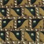 RETRO SQUARES BLACK BROWN MAROON SILK MEN NECK TIE Men Designer Tie EUC