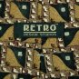RETRO SQUARES BLACK BROWN MAROON SILK MEN NECK TIE Men Designer Tie EUC