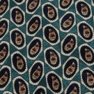 HUNT CLUB OVALS NAVY GREEN RED SILK Men Neck Tie Men Designer Tie EUC