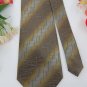New PIERRE CARDIN GRAY OLIVE GREEN STRIPE NECK TIE Men Designer Tie