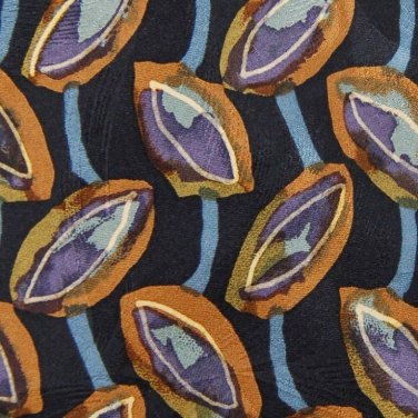 60" Long ALEX SEBASTIAN OVALS BLACK PURPLE OLIVE NECK TIE Men Designer EUC