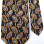 60" Long ALEX SEBASTIAN OVALS BLACK PURPLE OLIVE NECK TIE Men Designer EUC