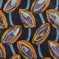60" Long ALEX SEBASTIAN OVALS BLACK PURPLE OLIVE NECK TIE Men Designer EUC