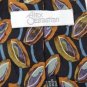 60" Long ALEX SEBASTIAN OVALS BLACK PURPLE OLIVE NECK TIE Men Designer EUC