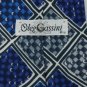 FREE SHIP USA Seller New OLEG CASSINI DIAMONDS BLUE GREY SILK Necktie Excellent