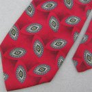 #1A Mezzo Matto  Made In Italy Red Black Gray Mens Neck Tie # 1A