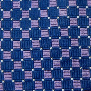 #1A USA SELLER CHAPS DarkBlue PINK CHECKER WOVEN SILK MEN TIE Necktie