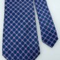 #1A USA SELLER CHAPS DarkBlue PINK CHECKER WOVEN SILK MEN TIE Necktie