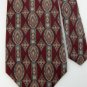 #1A HENRY GRETHEL OVALS MAROON OLIVE BLUE SILK TIE NECKTIE ! Lot#4