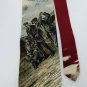 HATHAWAY GOLF MAROON WHITE GOLD GREY SILK Mens NECK TIE Men Designer Tie EUC