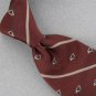 VTG GRAND PRIX BROWN STRIPE THICK TEXTURE 1960 60s 70s Mens Neck Tie #V-1 EVC