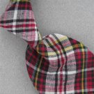 Vtg 59" Bert Pulitzer USA Plaid Nova 60s Cotton Red Black Mens Neck Tie #WV-133