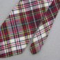 Vtg 59" Bert Pulitzer USA Plaid Nova 60s Cotton Red Black Mens Neck Tie #WV-133