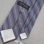 Vtg Christian Dior Monogram Skinny Stripe Gray Red Gold Men 70s Neck Tie V-4 EVC