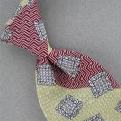 VTG DUMONT LIGHT PINK BEIGE STRIPE SQUARE TEXTURE FAT 60s 70s Mens Neck Tie #V-3