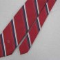 Vtg Christian Dior Monogram Narrow Stripe Blue Red Gold Men 70s Neck Tie V-4 EVC