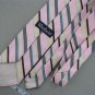 Rare Vtg Winfield Stripe Pink Gray Yellow Narrow 60s 70s Mens Neck Tie #V-4 EVC