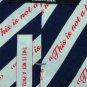JOE BOXER This is Not a Paisley WHITE STRIPE NECK TIE Men Designer Tie EUC