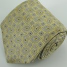 #1A Robert Talbott Best of Class Paisley Square Silver Yellow Woven Neck Tie
