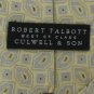 #1A Robert Talbott Best of Class Paisley Square Silver Yellow Woven Neck Tie