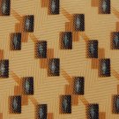59" Long JoS A BANK RECTANGLE DIAMOND YELLOW GRAY NECK TIE Men Designer  EUC