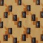 59" Long JoS A BANK RECTANGLE DIAMOND YELLOW GRAY NECK TIE Men Designer  EUC