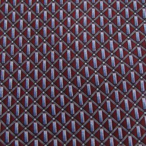 #1A New Geoffrey Beene Diamond Checkered Maroon Navy  Silk MEN Neck Tie NECKTIE