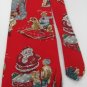 #1A NEW REED ST JAMES USA Christmas Santa  TOYS KID GRAY RED   Necktie Tie