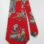#1A NEW REED ST JAMES USA Christmas Santa  TOYS KID GRAY RED   Necktie Tie