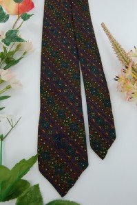 #1A Vintage Countess Mara Logo 50's Skinny Rockabilly Designer Neck Tie RARE