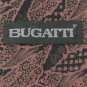 #1A Vintage Narrow Bugatti USA Art Deco Black Pink  Silk Necktie Neck Tie