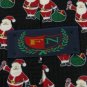 #1A NEW FN Christmas Santa Holiday GIFT STRIPE BLACK RED WHITE Silk Necktie Tie
