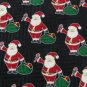 #1A NEW FN Christmas Santa Holiday GIFT STRIPE BLACK RED WHITE Silk Necktie Tie