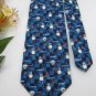 #1A New PURPLE RONNIE  CHEERS PISSED Man Checkered SKY NAVY WHT ORANGE NECK TIE