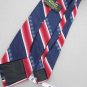 Vtg Wemlon Wembley Texture Stripe Navy Red 60's 70's 1970 Men's Neck Tie #VE
