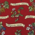 #1A LANDS' END USA BLUE BERRY FLORAL RED GREEN  BROWN Men Silk Neck Tie Necktie