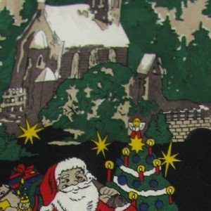 #1A New Croft & Barrow Christmas Santa Snow Tree Ornament Presents Necktie Tie
