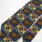 #1A New STRUCTURE MOOSE SQUARE NAVY BROWN GREEN  SILK MEN Tie NECKTIE