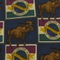 #1A New STRUCTURE MOOSE SQUARE NAVY BROWN GREEN  SILK MEN Tie NECKTIE