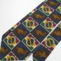 #1A New STRUCTURE MOOSE SQUARE NAVY BROWN GREEN SILK MEN Tie NECKTIE