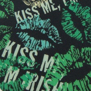 #1A New RALPH MARLIN KISS ME IM IRISH GREEN MEN NECK TIE