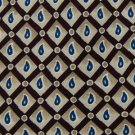 #1A ZANZARA Made In Italy BROWN TAN DIAMOND Paisley MEN NECK TIE
