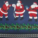 #1A New HOLIDAYS Christmas Santa Holiday Ornament NAVY GREEN RED  Necktie Tie