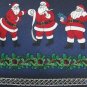 #1A New HOLIDAYS Christmas Santa Holiday Ornament NAVY GREEN RED  Necktie Tie