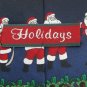 #1A New HOLIDAYS Christmas Santa Holiday Ornament NAVY GREEN RED Necktie Tie